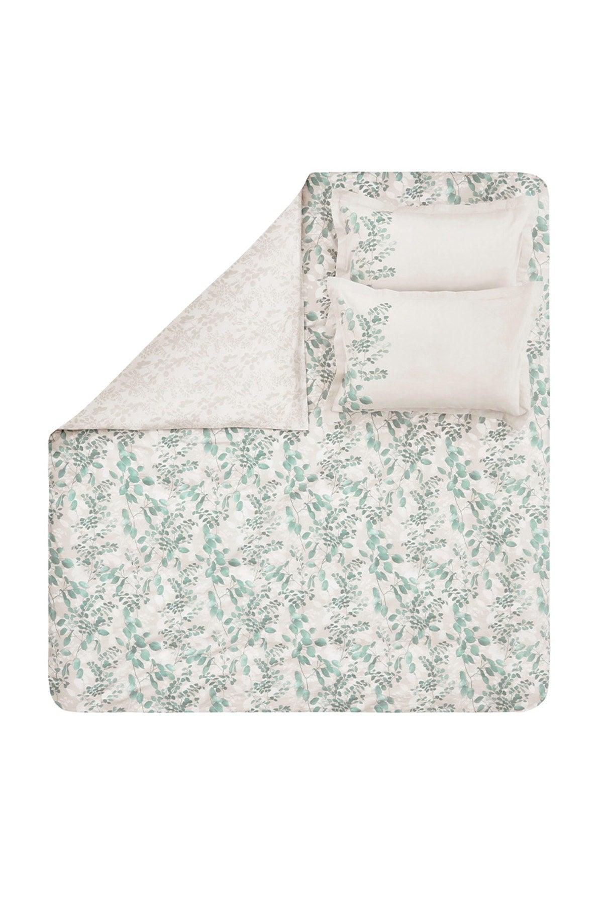 Lidia Double Ranforce Duvet Cover Set - Sage - Swordslife