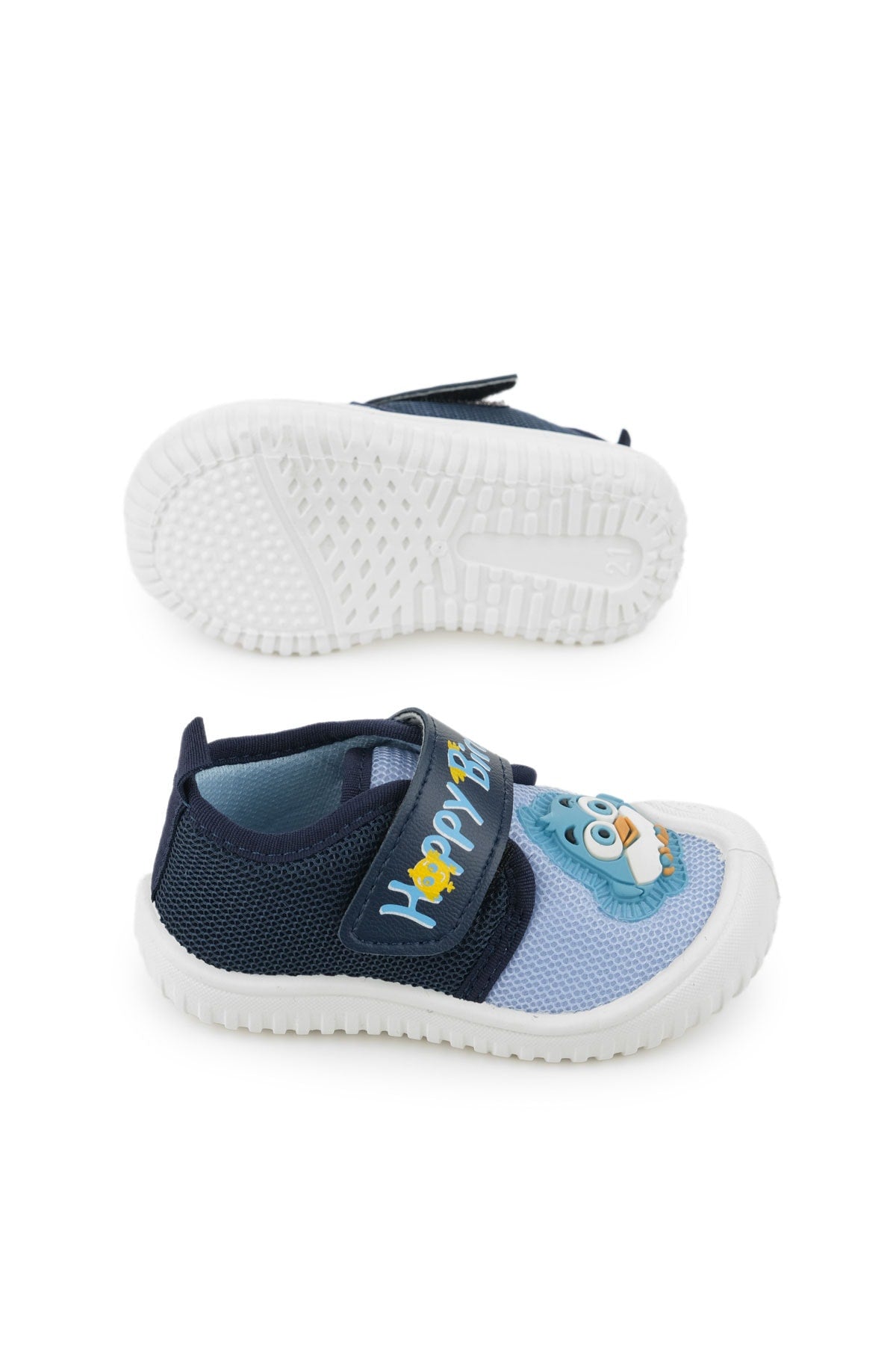 Summer Bebe Men Linen Happy Bird Velcro Adjustable Shoe