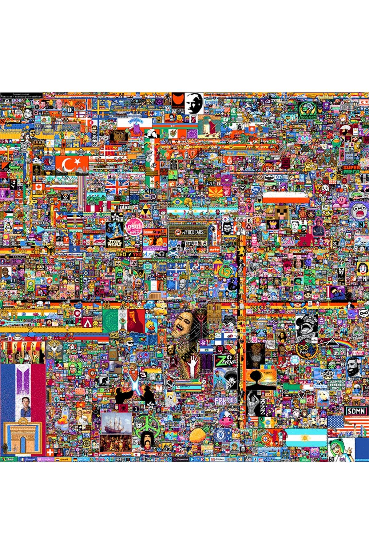 Reddit R/place Pixel Art Wall Cover - Swordslife