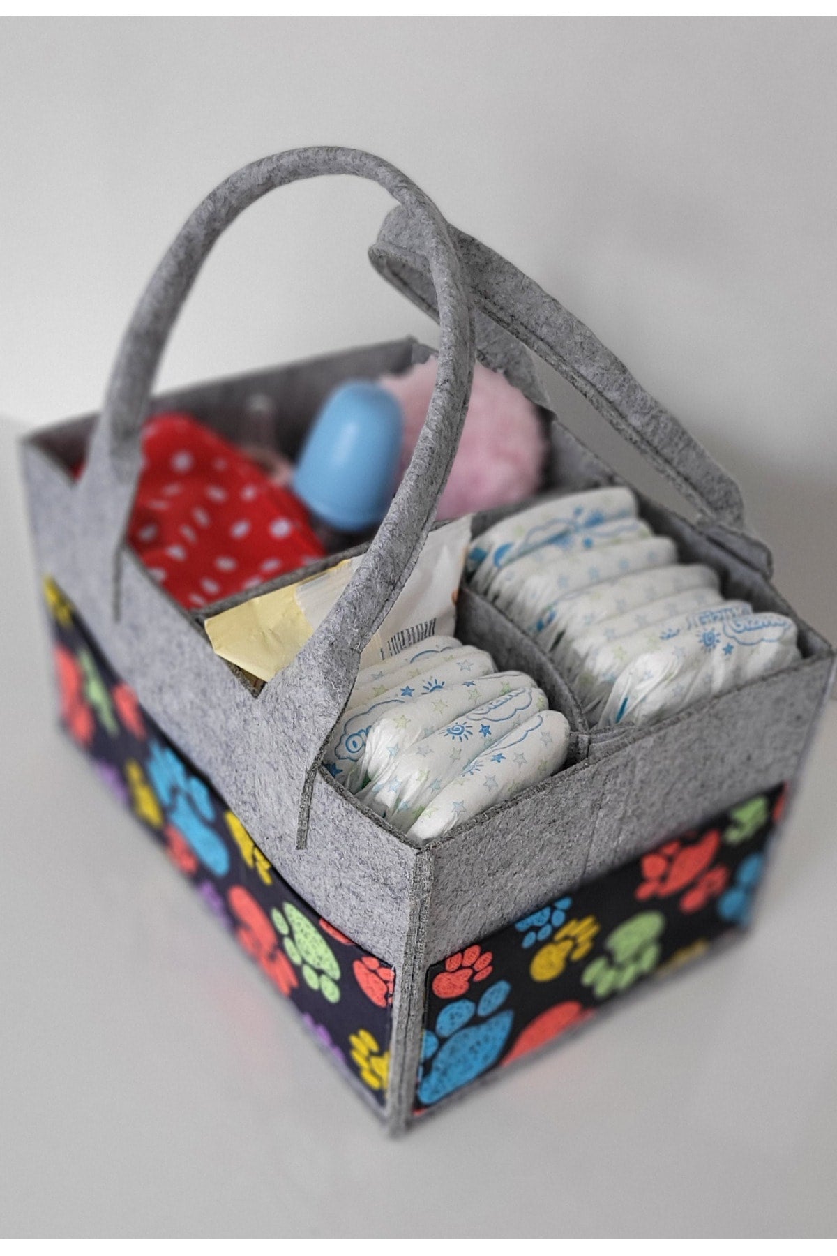 Handmade Multi-Purpose Felt Mother Baby Care And Organizer Bag Functional Organizer