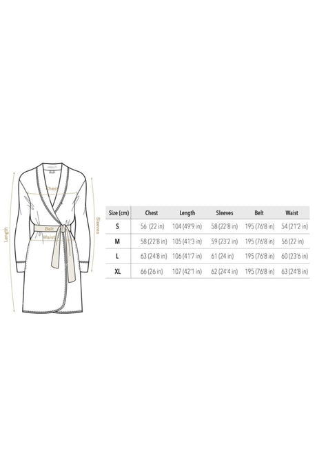 Women's Ecru Embroidered Lace Ecru Bathrobe Set 4 Pcs - Swordslife