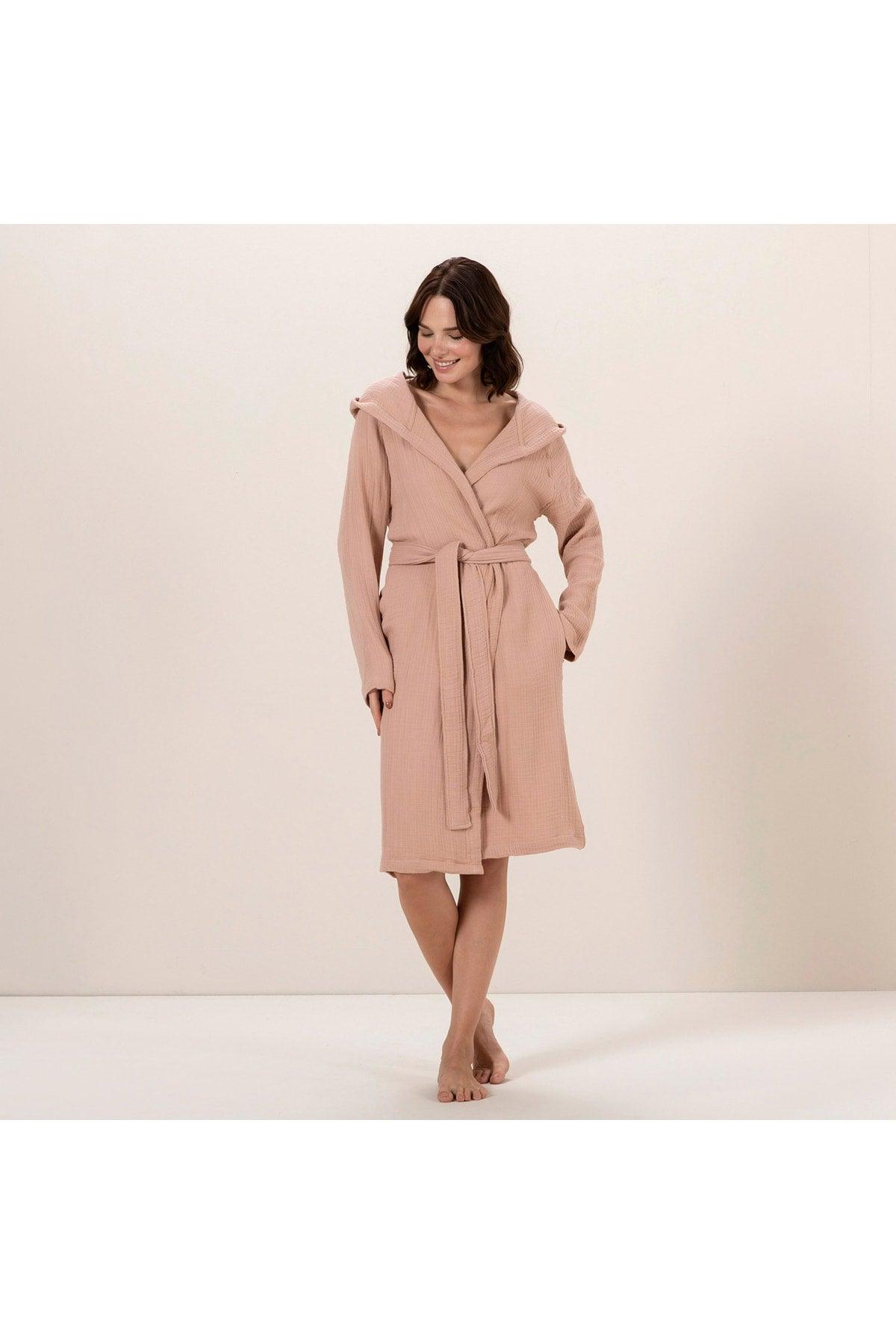 Armin Unisex Bathrobe Dark Salmon - Swordslife