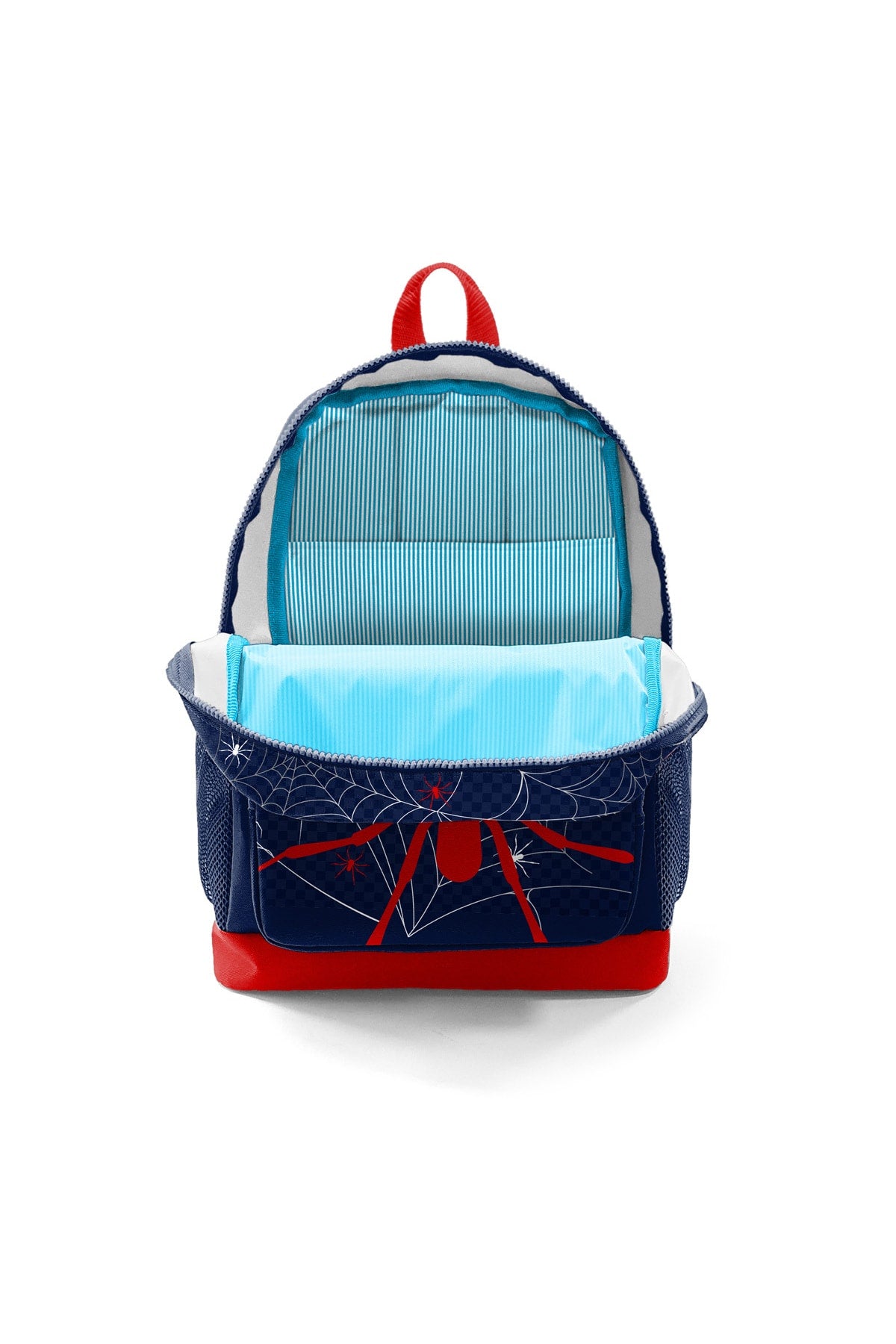 Kids Navy Blue Red Spider Patterned 3-Piece School Bag Set 23720