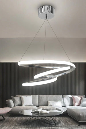 Chrome Galaxy White Light Led Chandelier