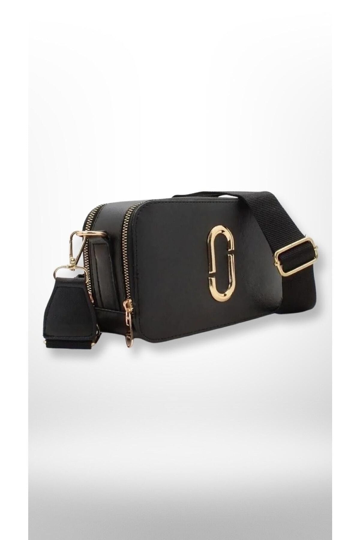 Women'S Canta Black Quality Sport Stylish Crossbody Two Compartment Pocket Shoulder Bag (Small Size)