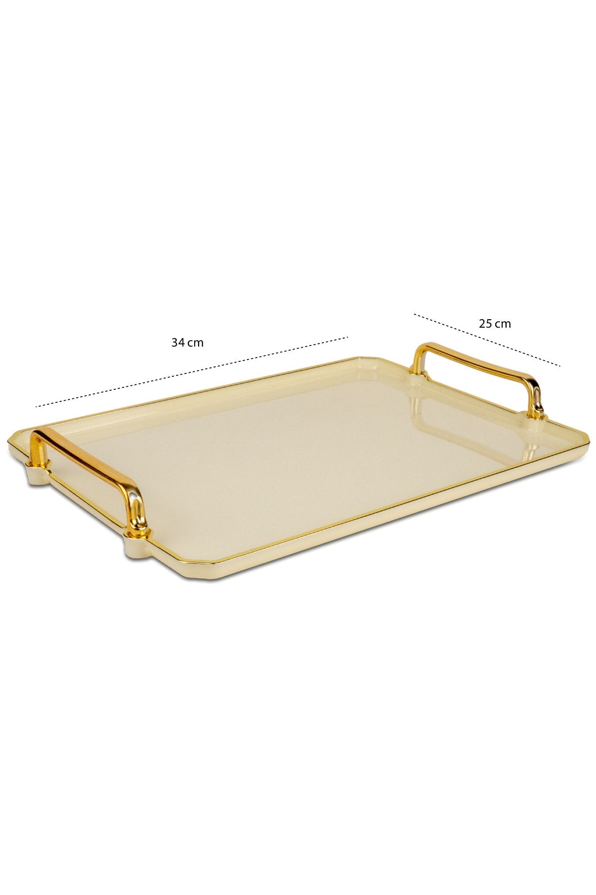 Cream Tray Presentation Decorative Home Tableware Kitchen Tea Coffee Tray