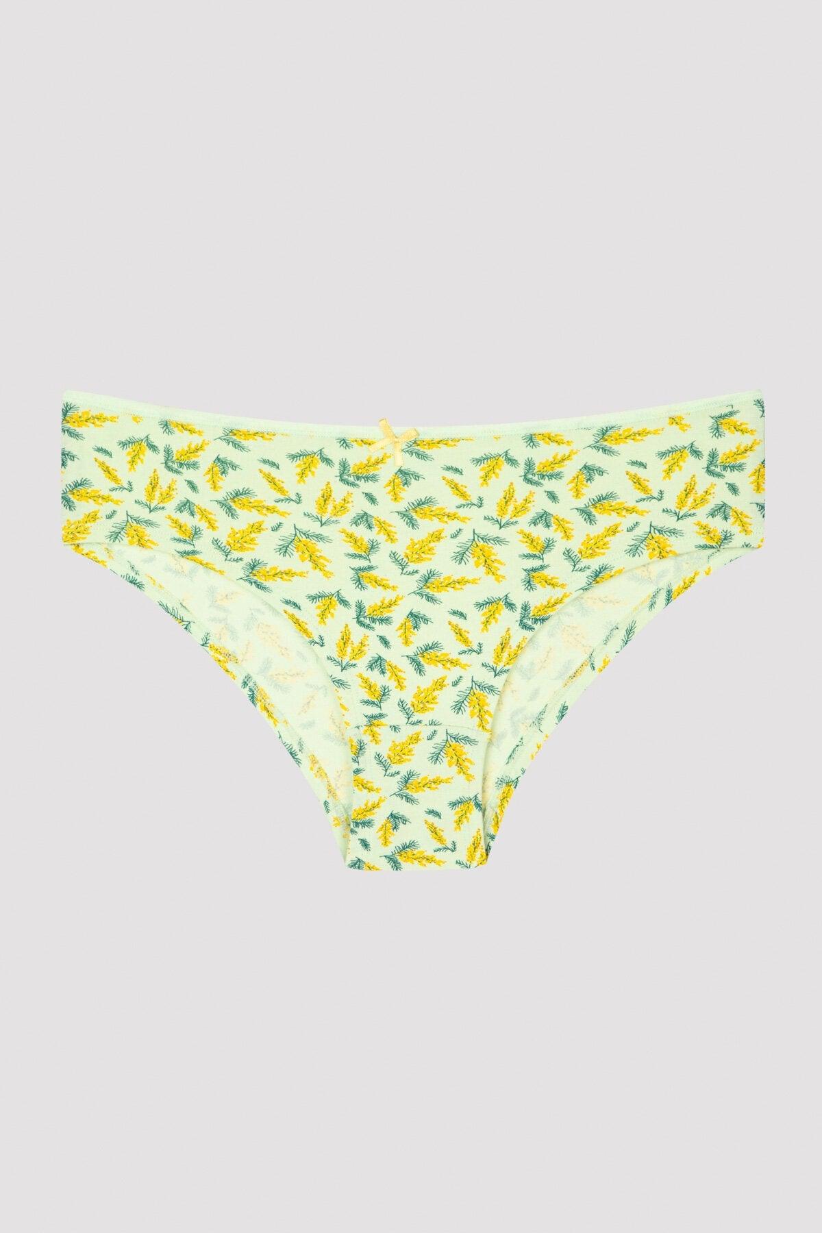 Mimosa Patterned 5 Piece Hipster Panties - Swordslife