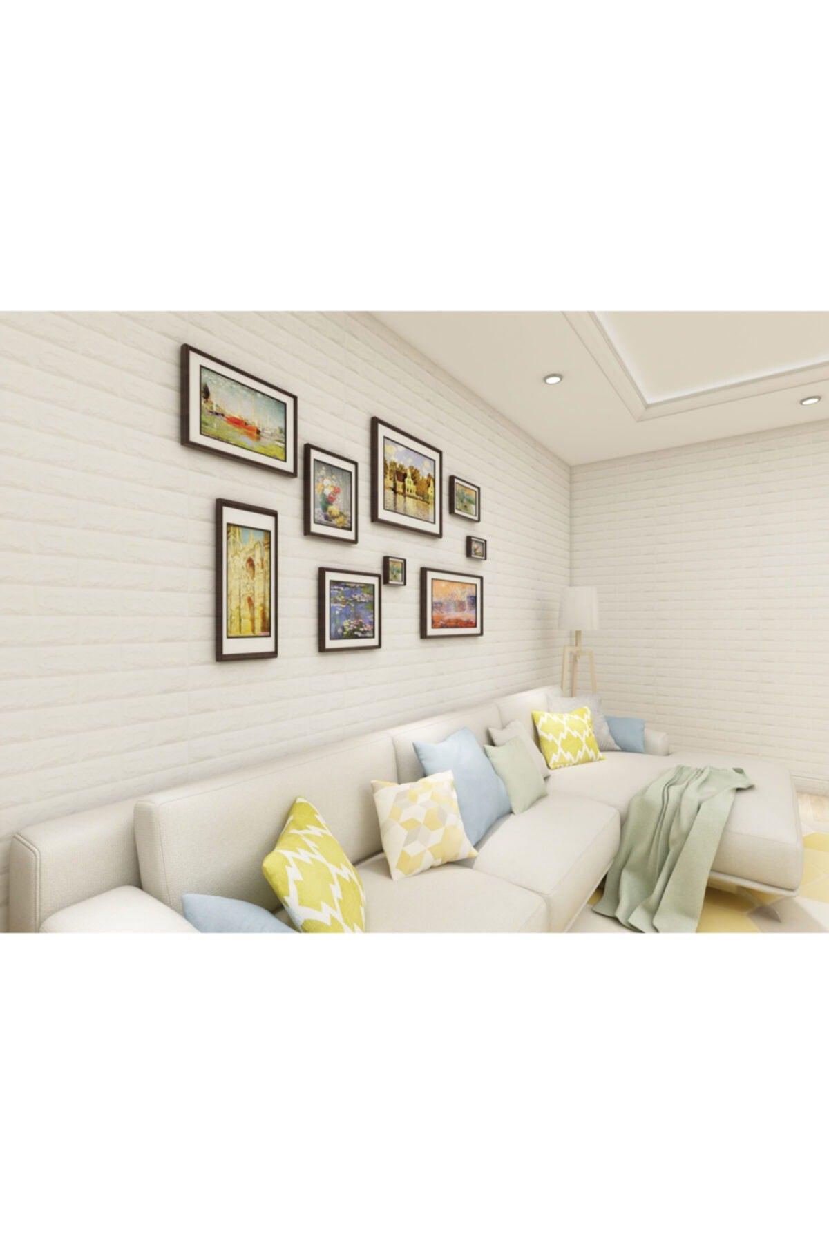 Self Adhesive Foam White Brick Wall Panel 70x77x0.65cm - Swordslife