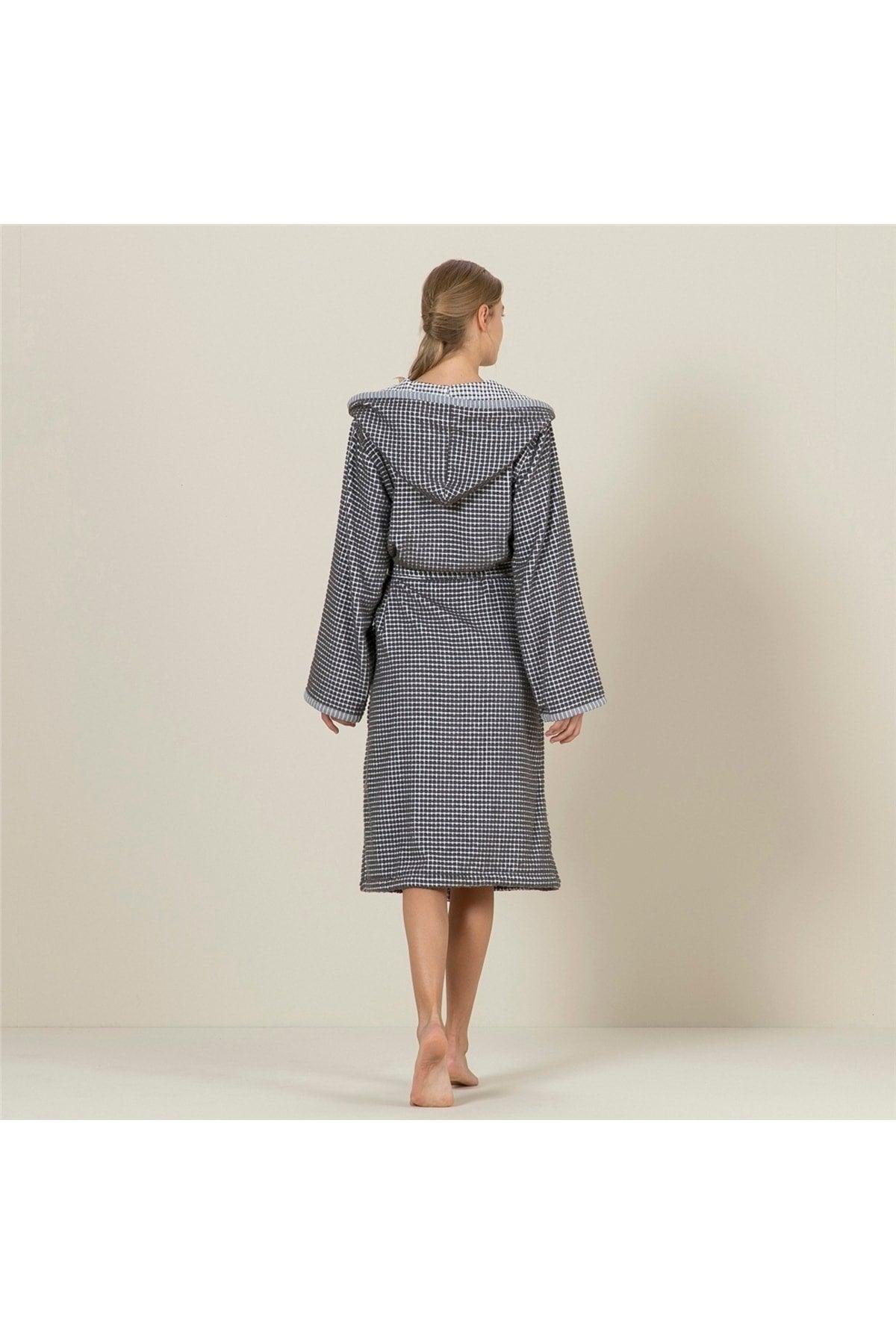 Julho Unisex Bathrobe Warm Gray - Swordslife