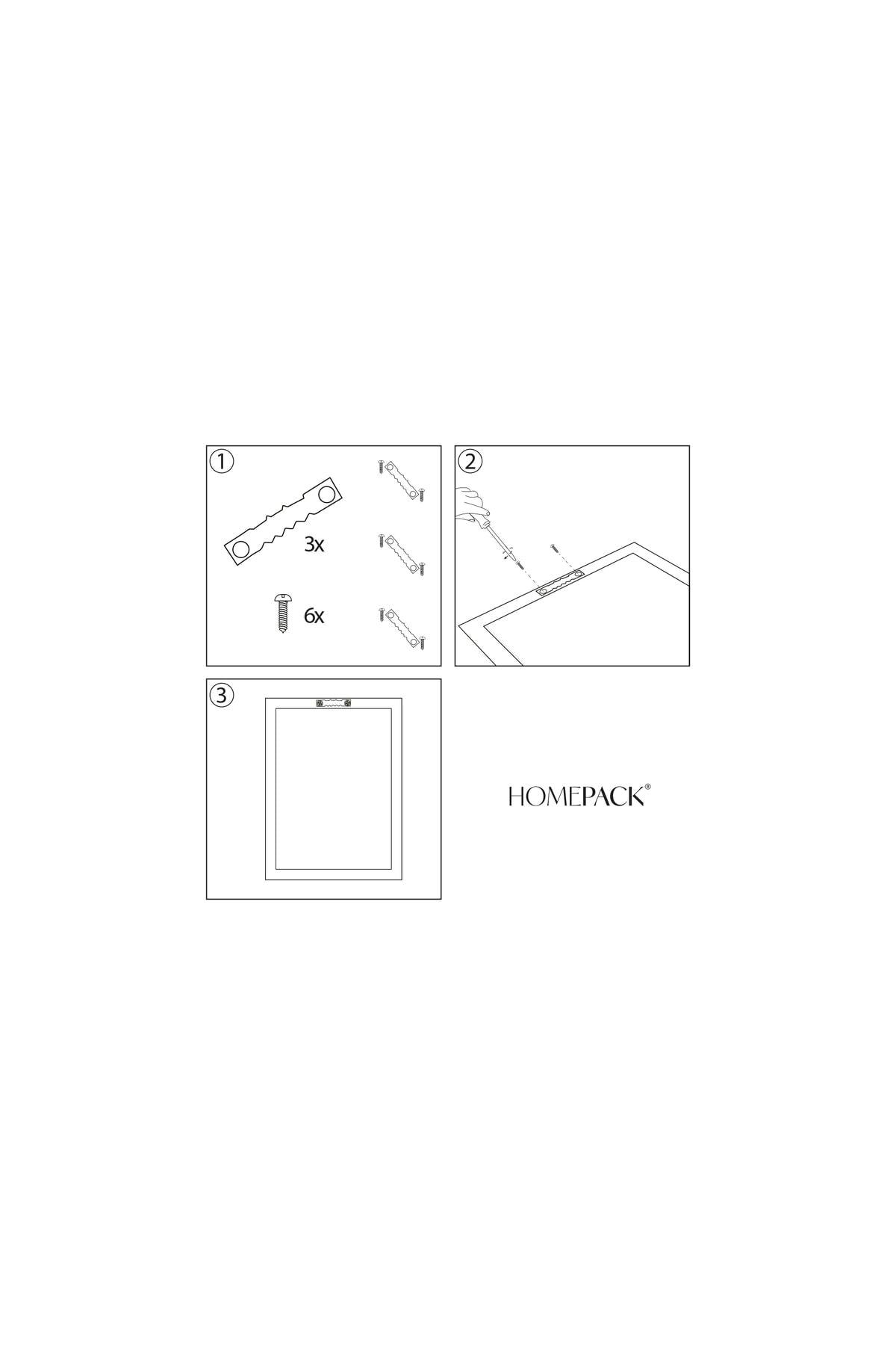 White Laminated Framed 3 Piece Painting Set Hpn093 - Swordslife