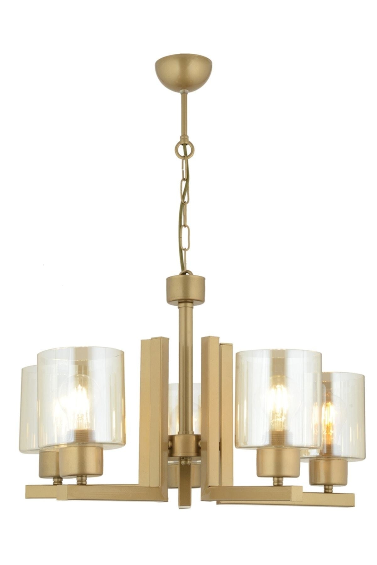 Tasse 5 Piece Antique Painted Chandelier With Honey Glass Modern Young Room Bedroom Living Room Chandelier