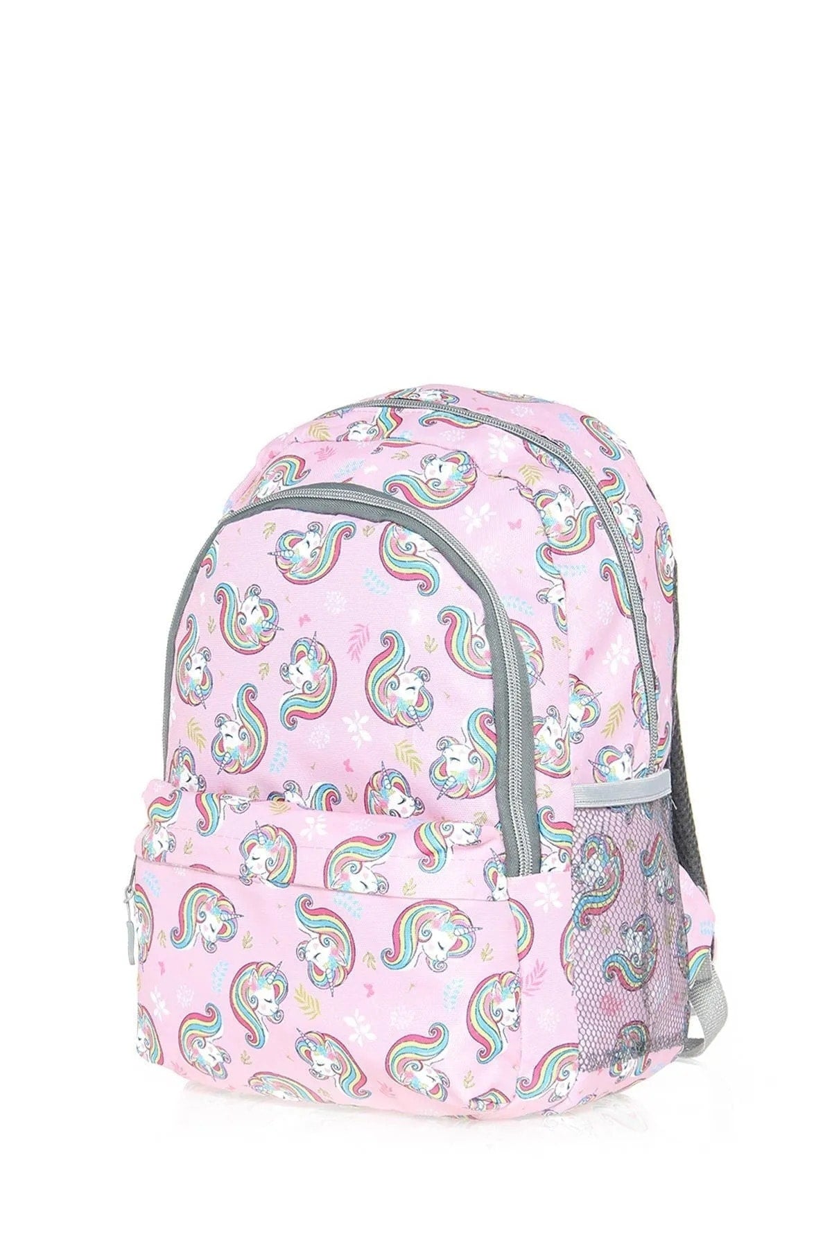 Pink Unicorn Patterned Triple Primary School Bag Set