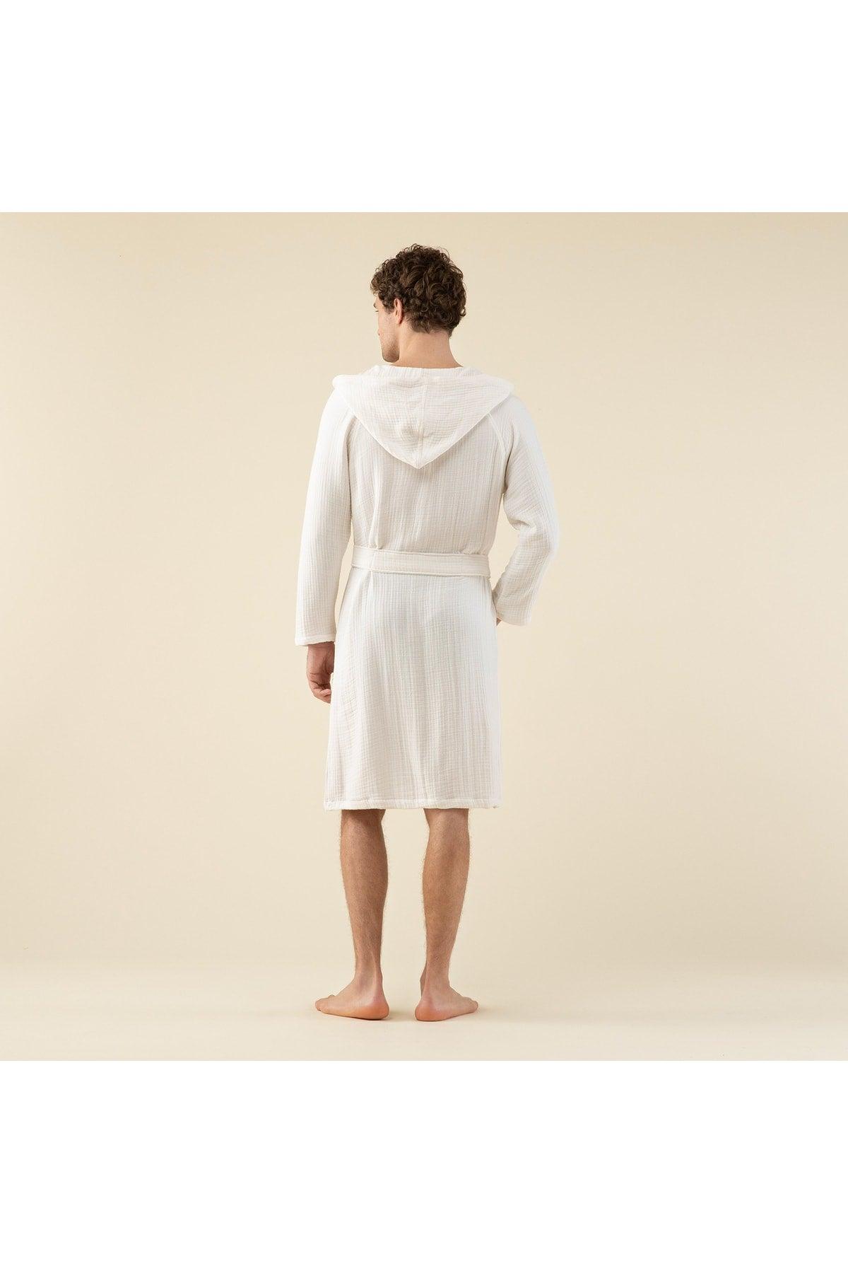 Armin Unisex Bathrobe Ecru - Swordslife