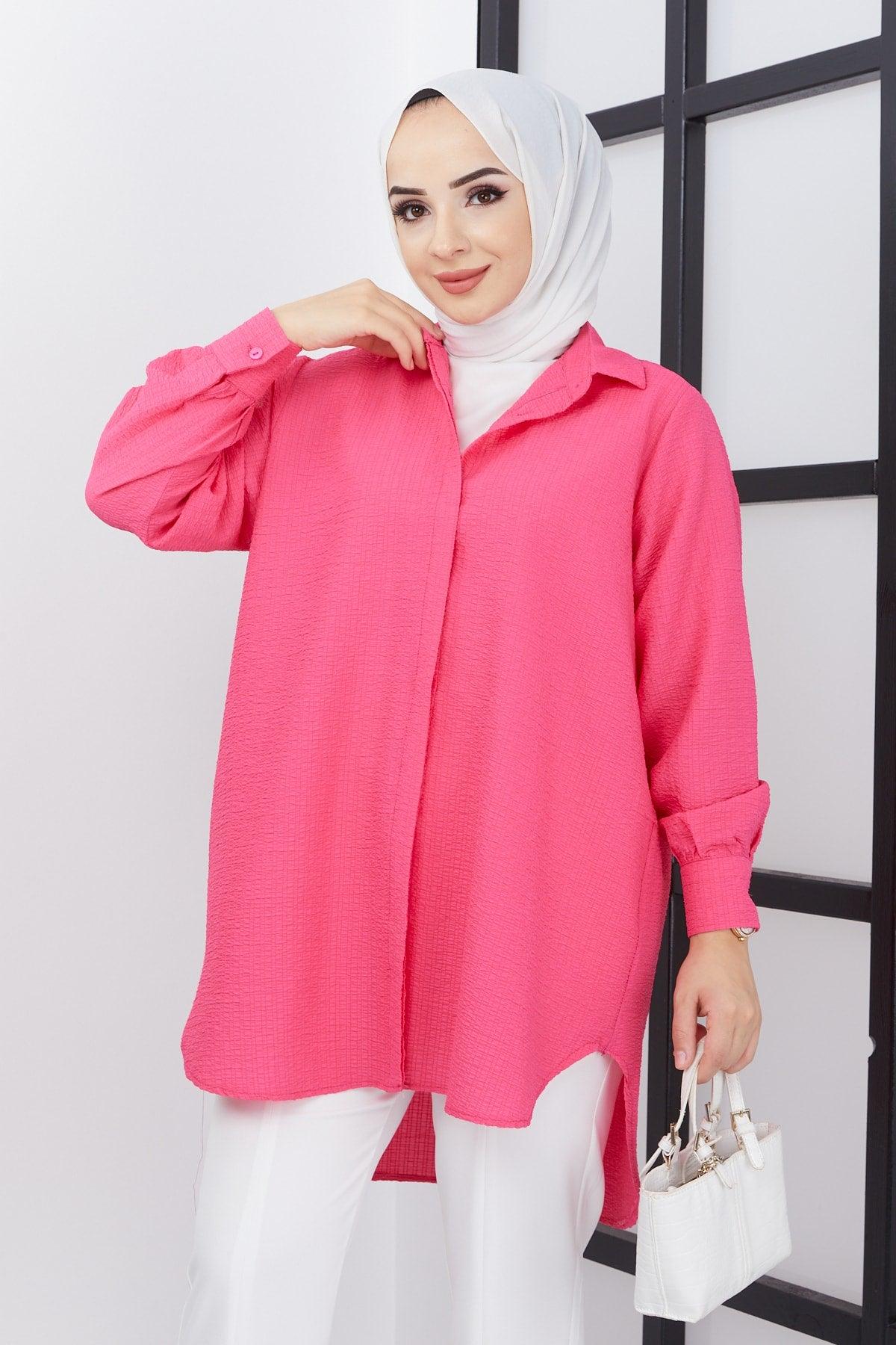 Women's Hijab Oversize See-through Shirt - Swordslife