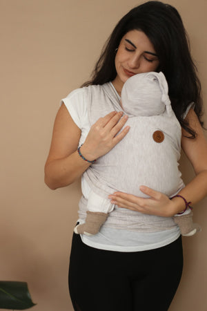 Premium First Class Cotton Flexible Wrap Sling Soft Beige (Babywearing Special Manufacturing Fabric)