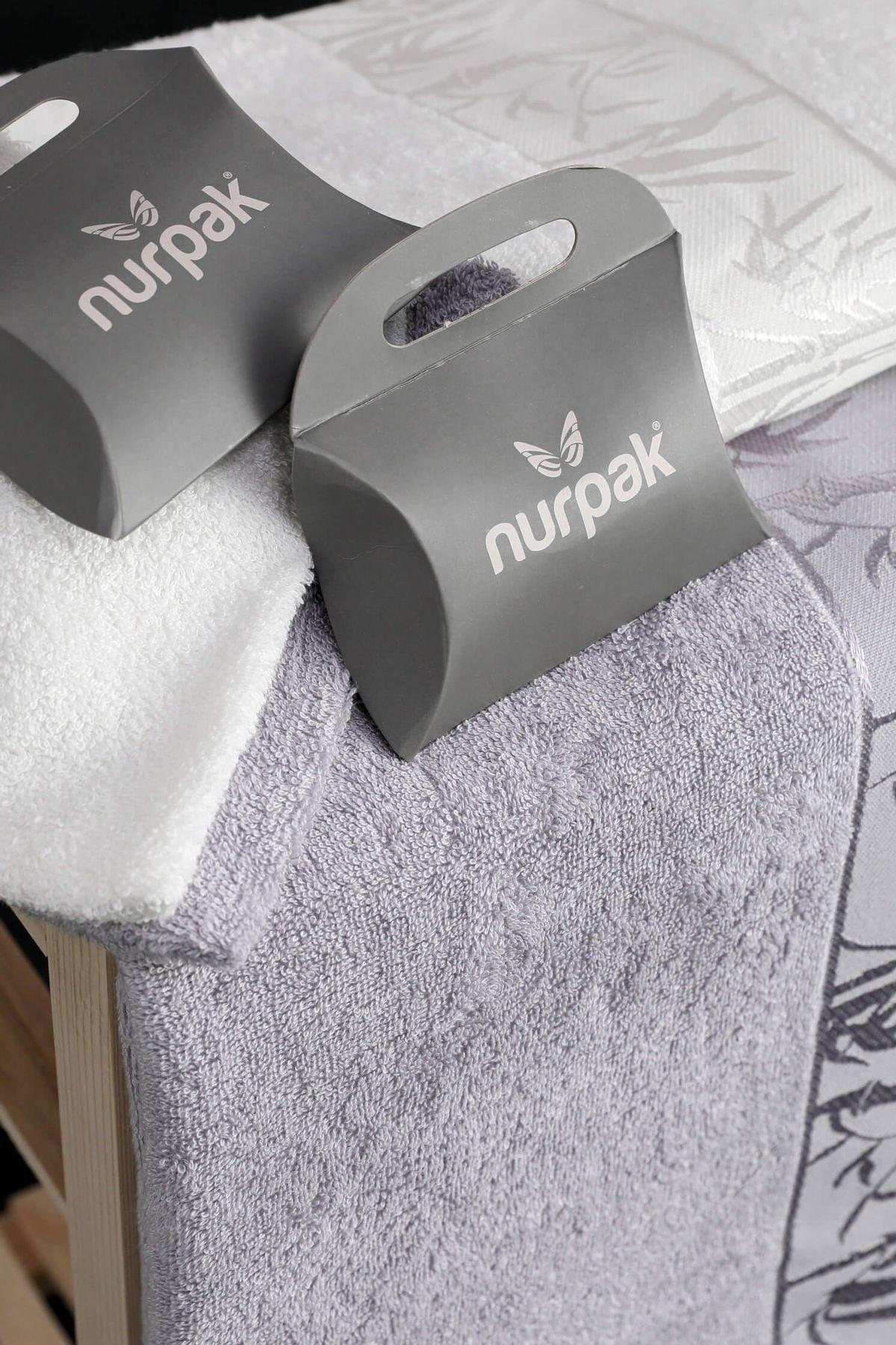 Nurpak Bamboo Family Bathrobe Set - Ecru - Gray - Swordslife