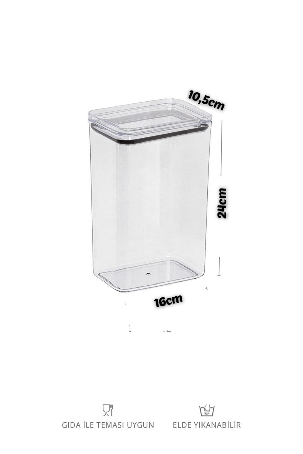 Pcs Detergent Container , Tablet Container Decorative Rectangle 2.9 Lt Vacuum Lid Set Of 3 Storage Box