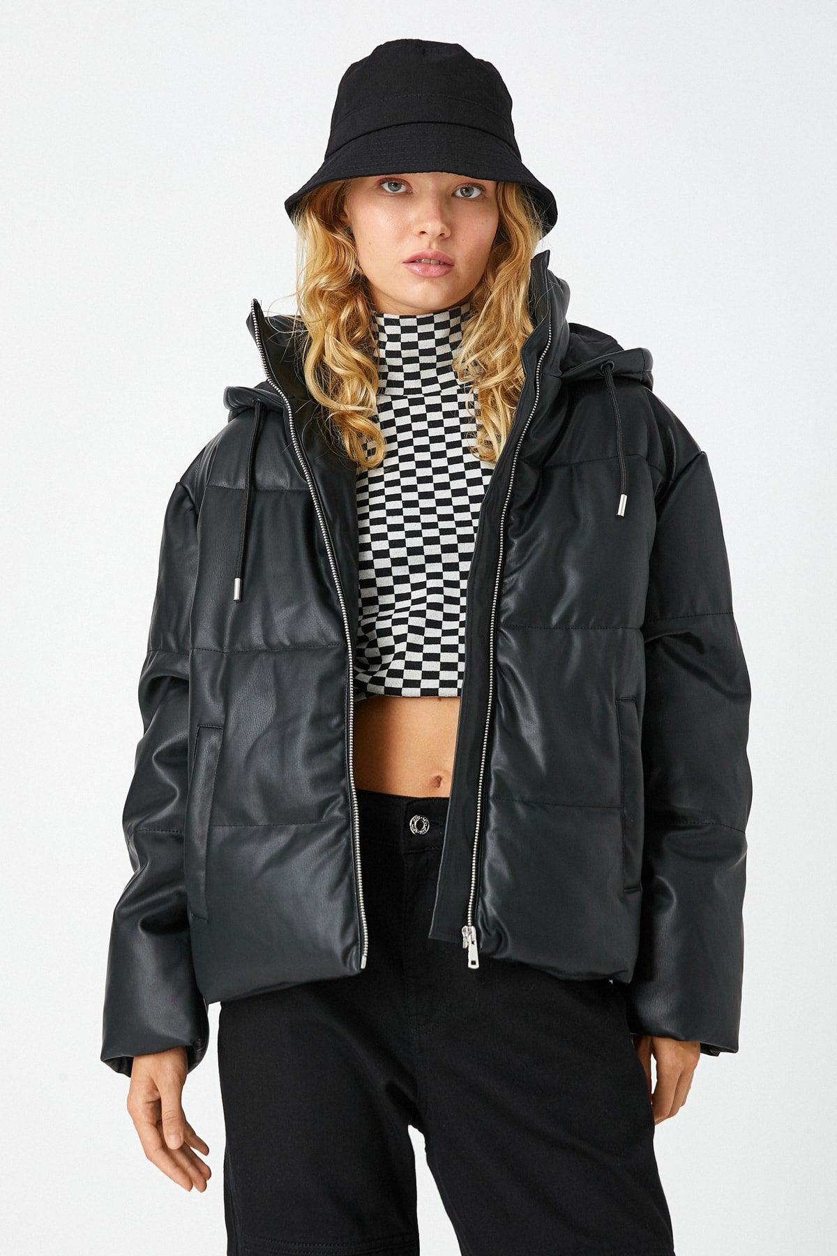 Women's Black Jacket 3WAL20018IW - Swordslife