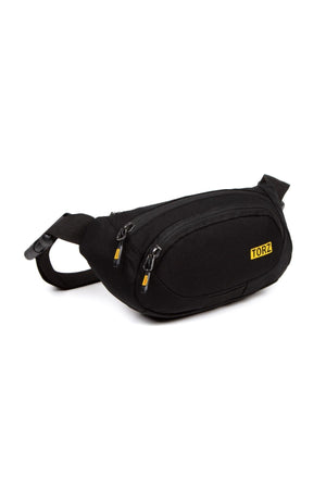 Men'S Waist Bag Black Chest Cross Shoulder Side Bag