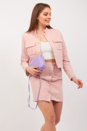 Women'S Original Mini Urban Cross Adjustable Strap Model Summer Hand Sleeve And Shoulder Bag Purple Lilac