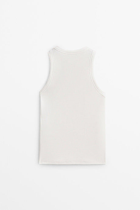 Ribbed Halter Neck Top - Swordslife