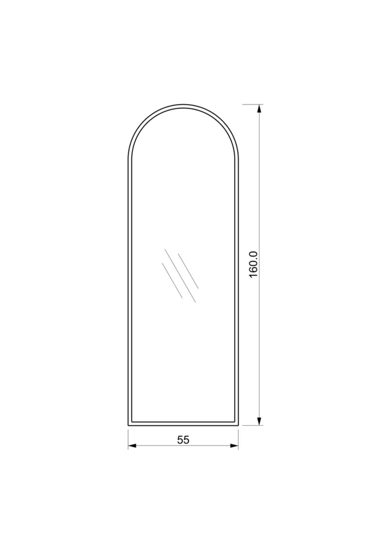 Black Oval Framed Footed Full Length Mirror - Swordslife