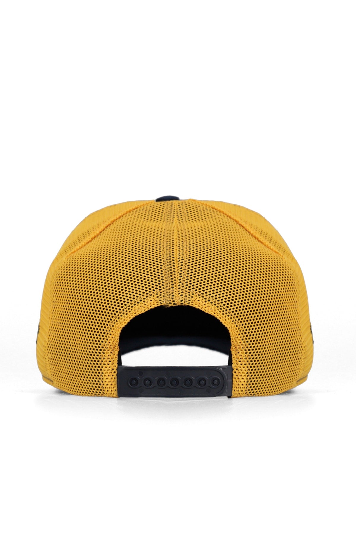 V1 Trucker Duckside - Unisex Navy Blue-Yellow Cap with 11 Code Logo