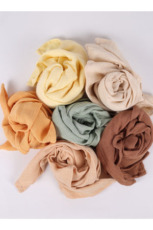 Multi-Purpose Muslin Cover Set Of 6 - 75X75 Cm