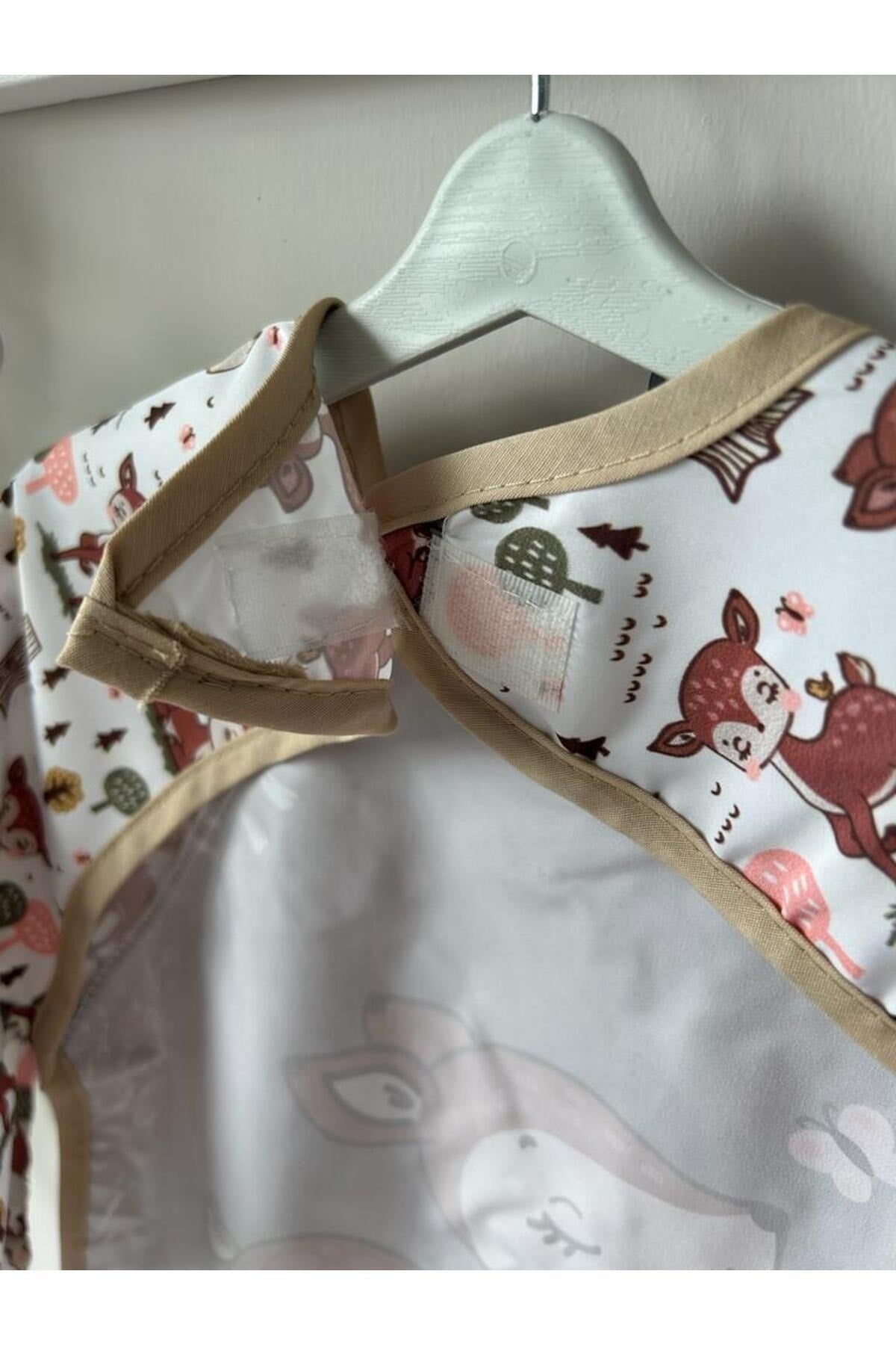 Bebechi Ceylan Printed Baby Bib With Sleeves For Activity 6-24 Months