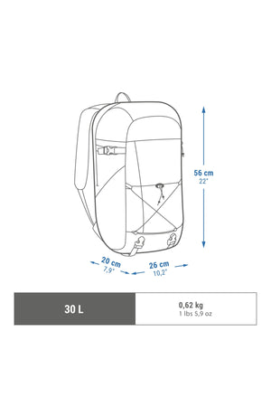Quechua Outdoor Backpack - 30L - Black - Nh 100