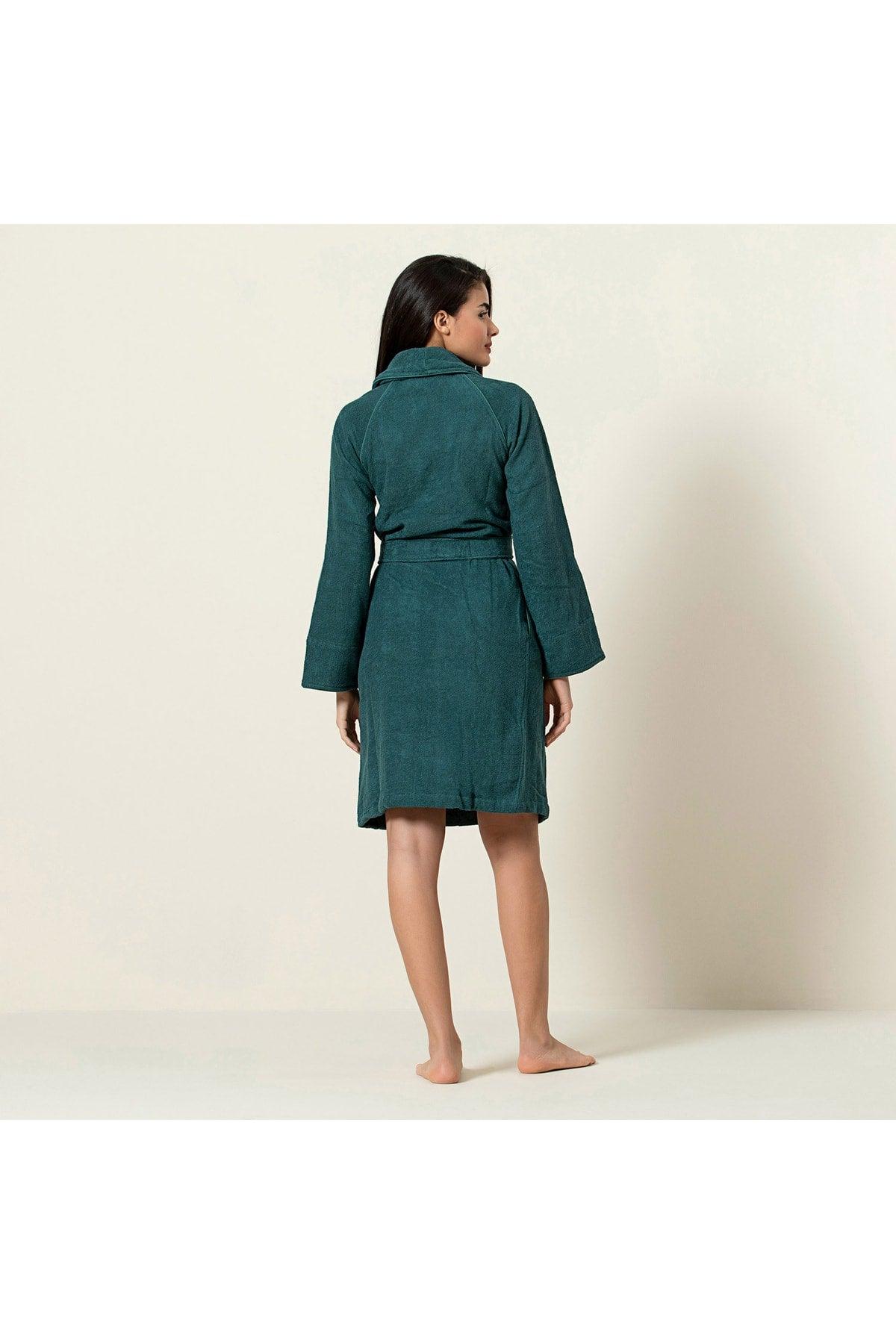 Solid Unisex Bathrobe Green - Swordslife