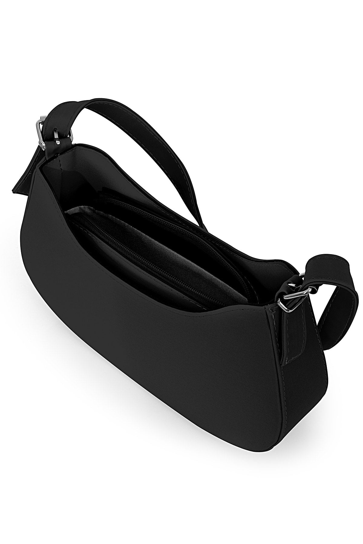 Original Women'S Column Strap Comfort Model Baguette Single Eye Zipper Mini Hand Arm And Shoulder Bag