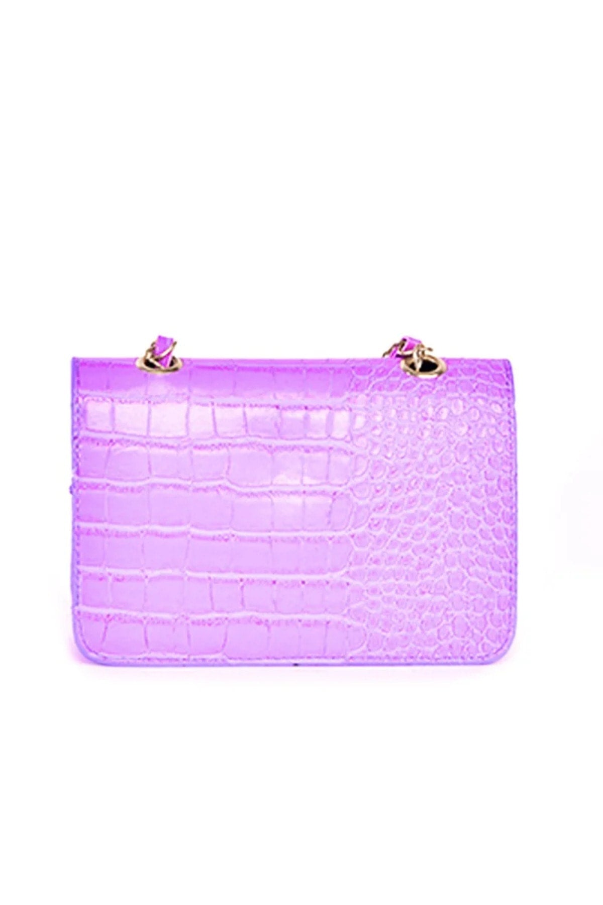 Women's Crocodile Patterned Mini Shoulder Bag