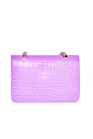 Women'S Crocodile Patterned Mini Shoulder Bag