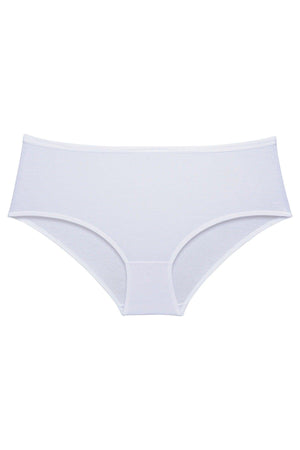 Women's Large Size High Waist Cotton 7-Piece Bato Panties Black White Skin - Swordslife