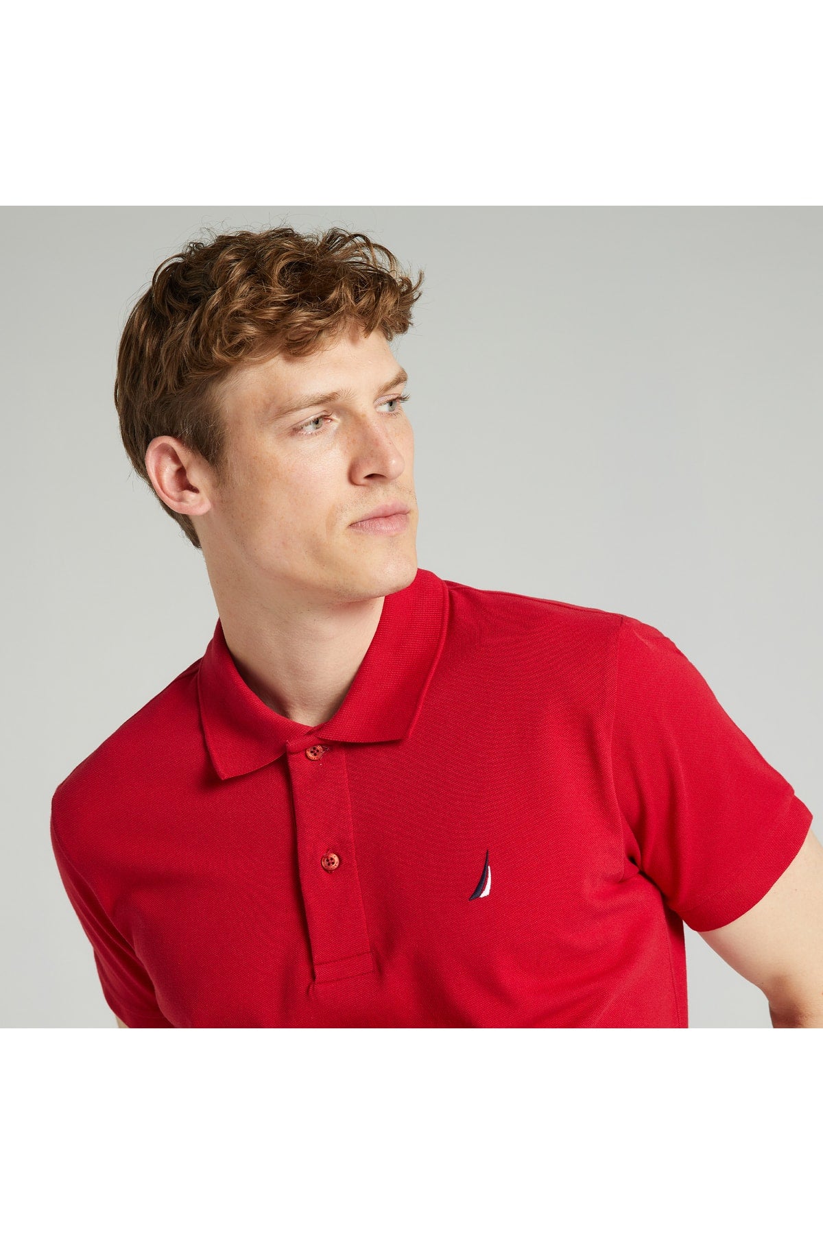 Men's Red Classic Fit Short Sleeve Polo