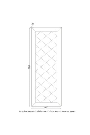 Cx12001 - Camex Decorative Diamond Patterned Full Length Mirror - Swordslife