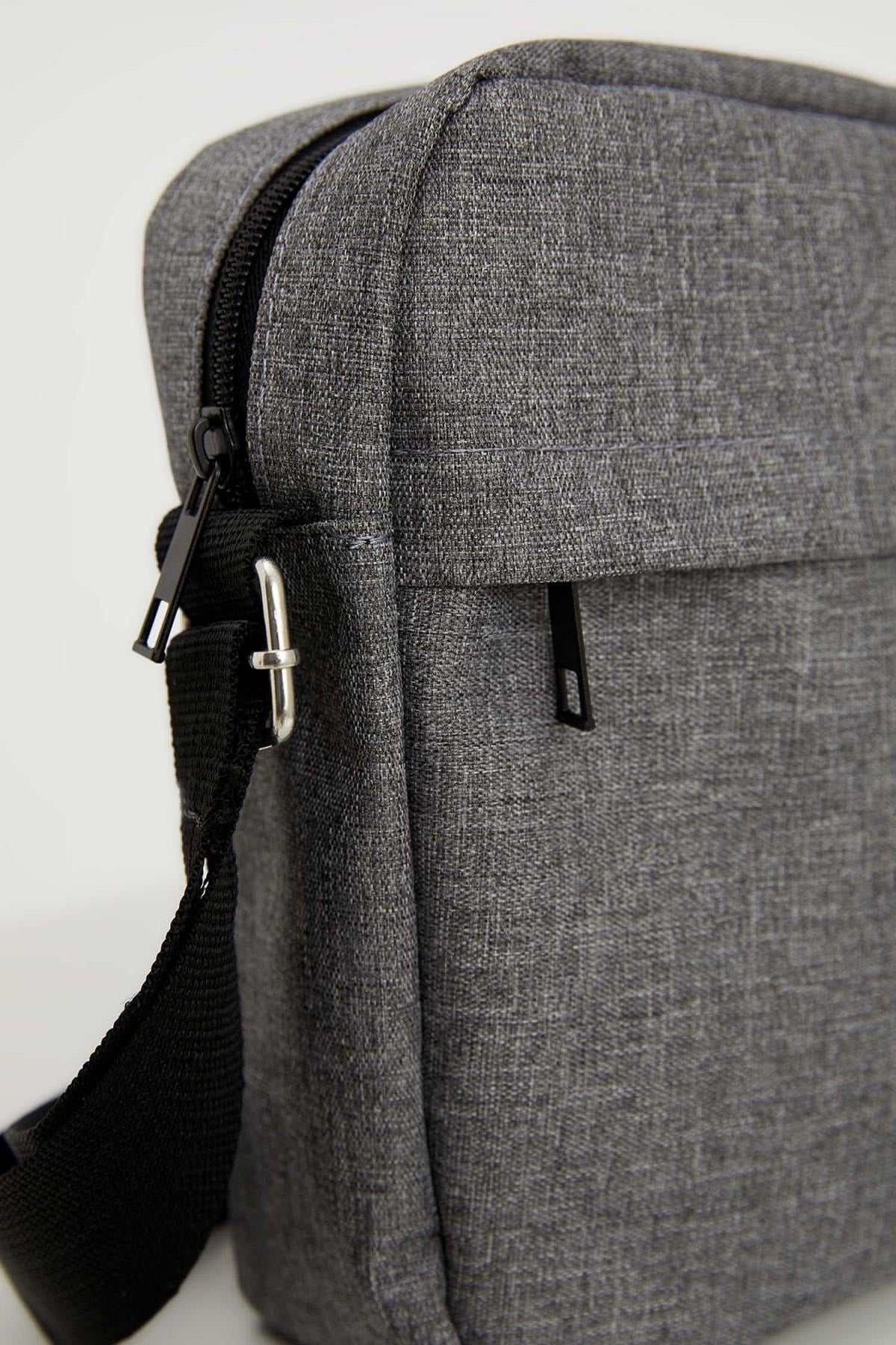 Men'S Gray Cross Shoulder Bag S5667Az21Au
