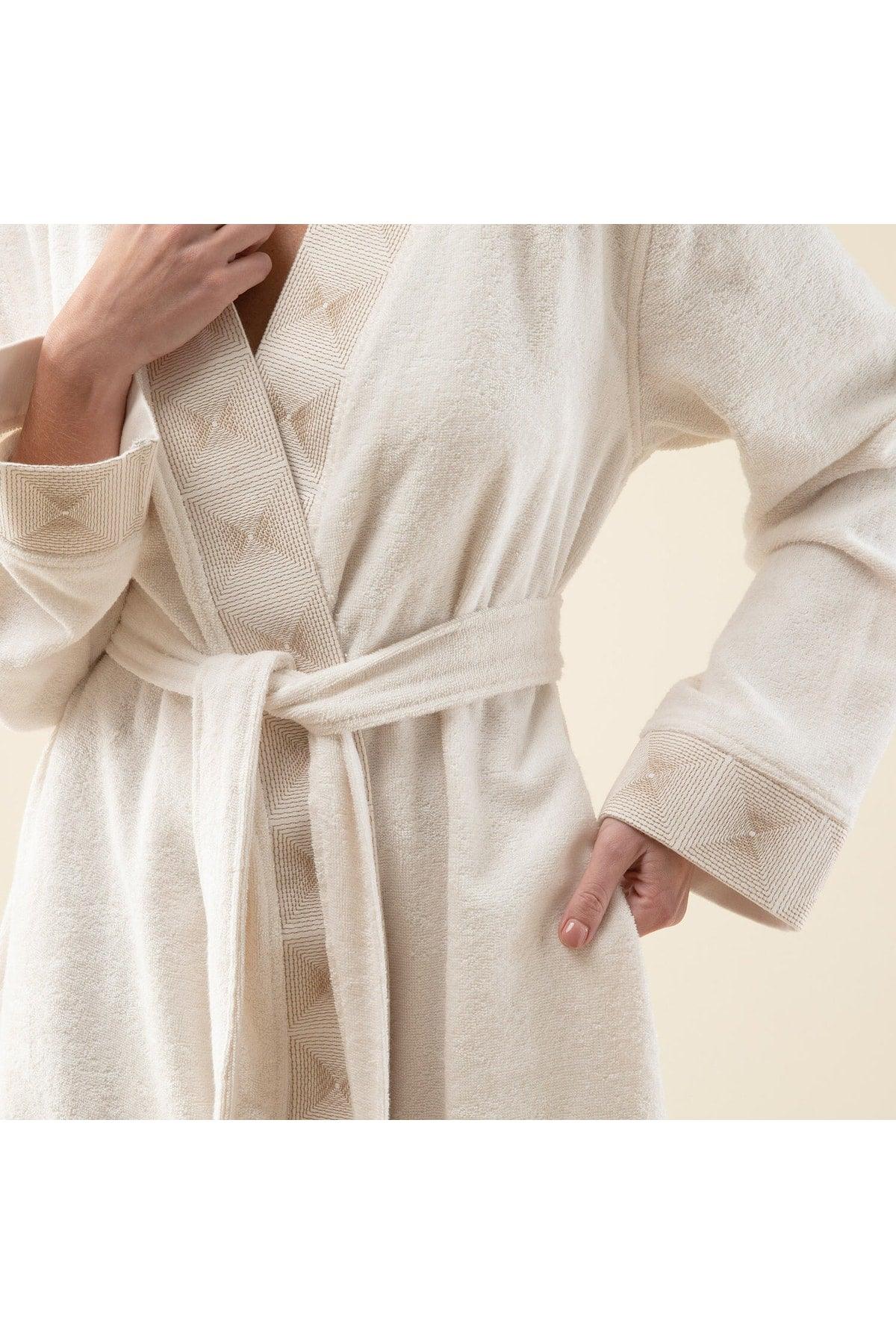 Marigold Unisex Bathrobe Ecru - Swordslife