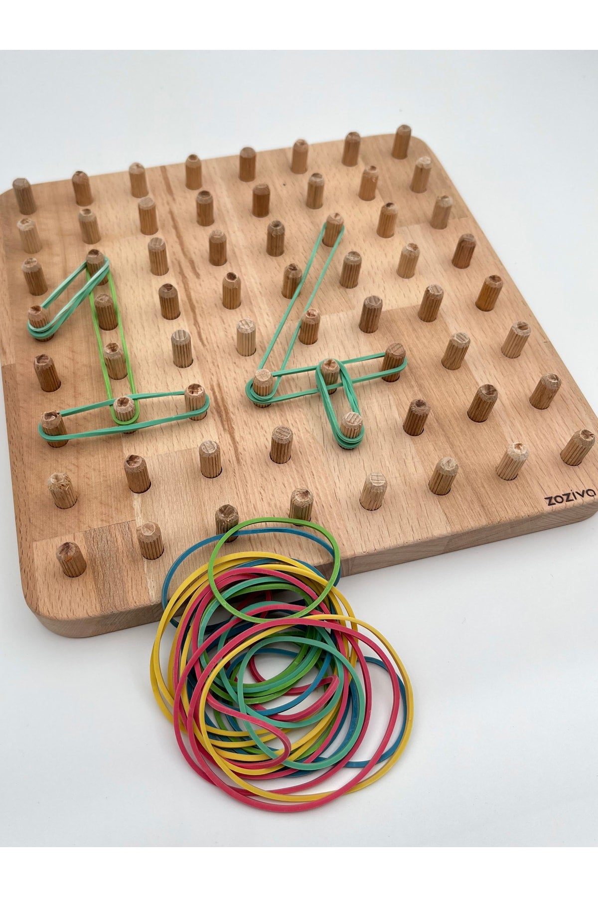 Montessori Educational Wooden Toy – Geoboard / Tire Fitting Child Toy