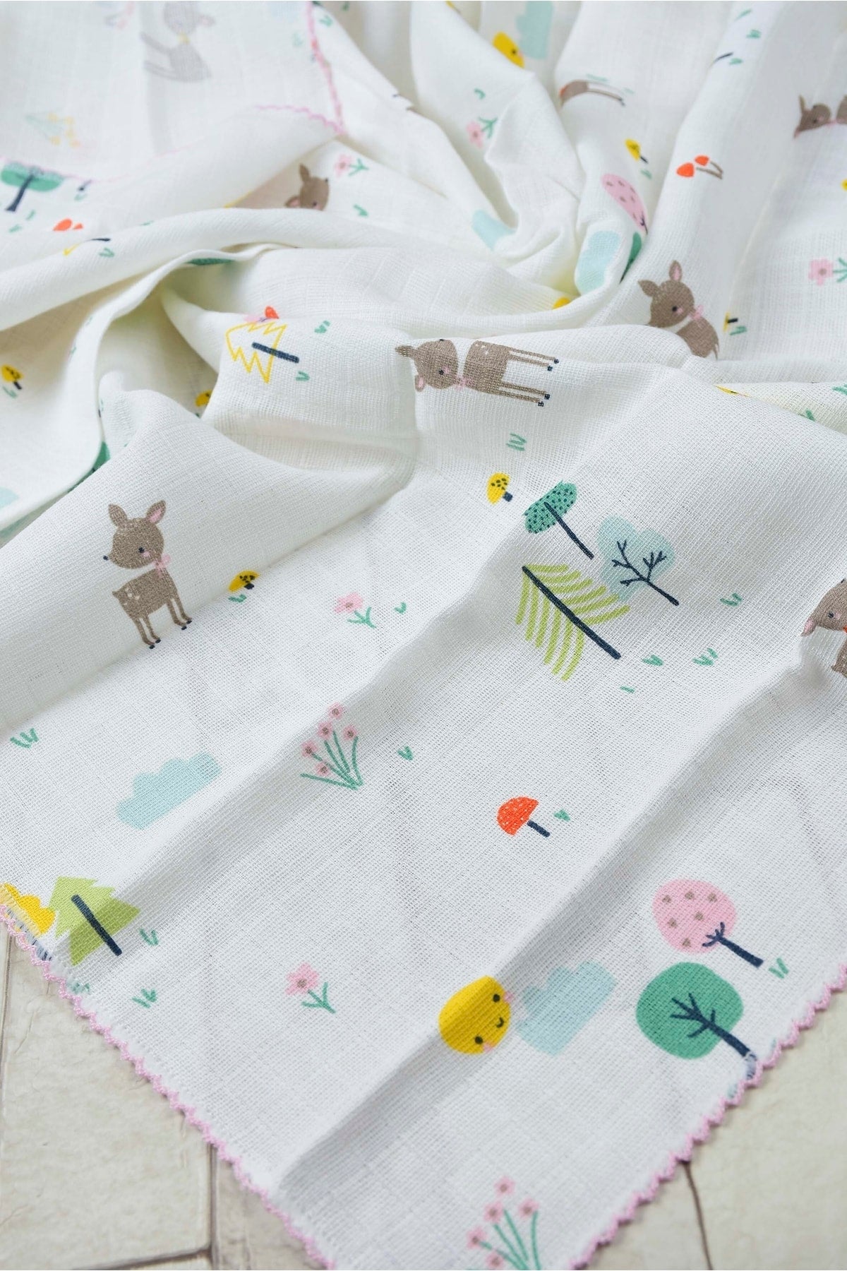 Boxed 2 Muslin Blanket 95X80 Cm