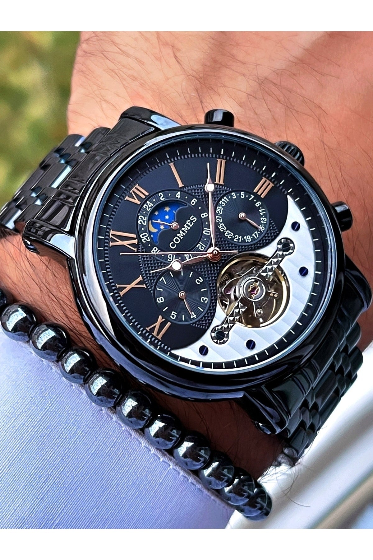 Time Automatic Movement Luxury Men'S Wristwatch