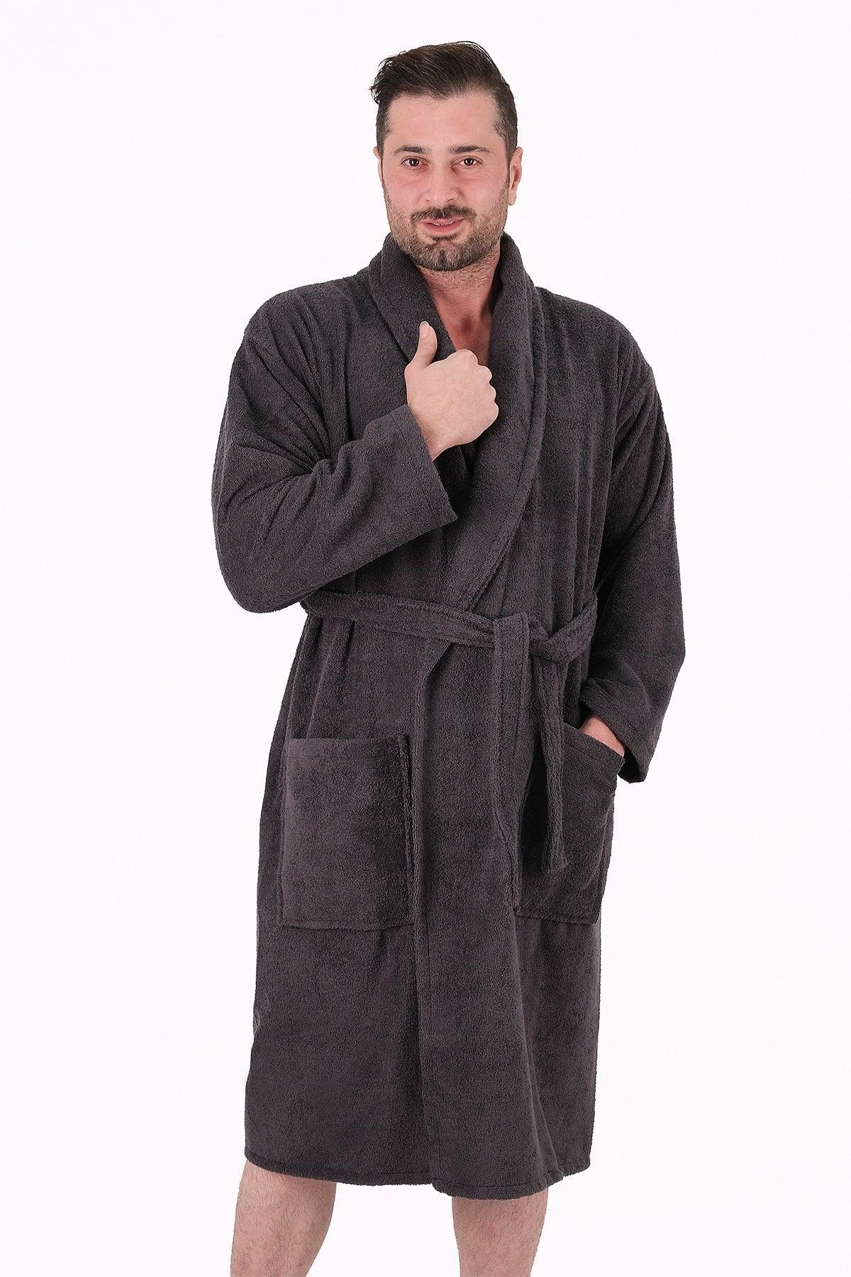 Cotton Salyaka Brown Bathrobe - Swordslife