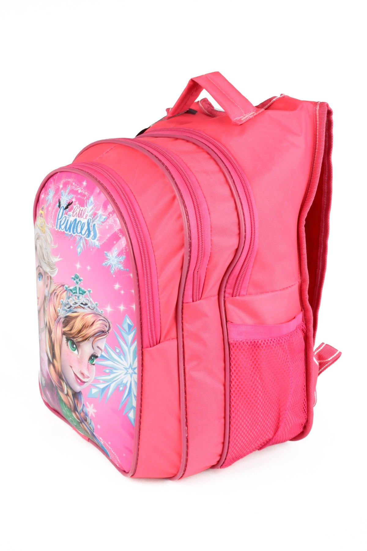 Middle School Primary School Bag And Lunch Box 3 Pockets Pad Elsa Pink