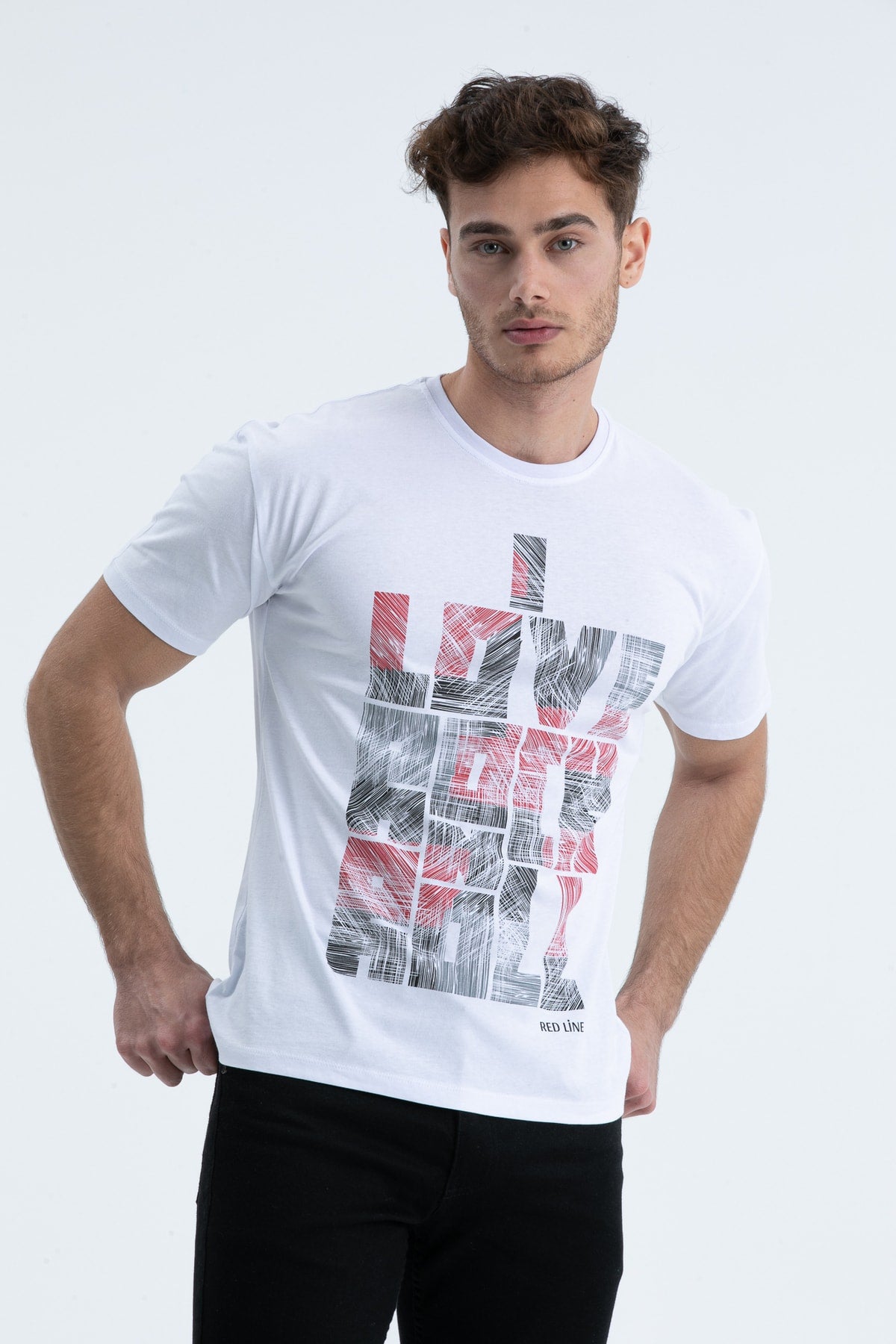 Men's T-Shirt Regular Fit S-4095 White