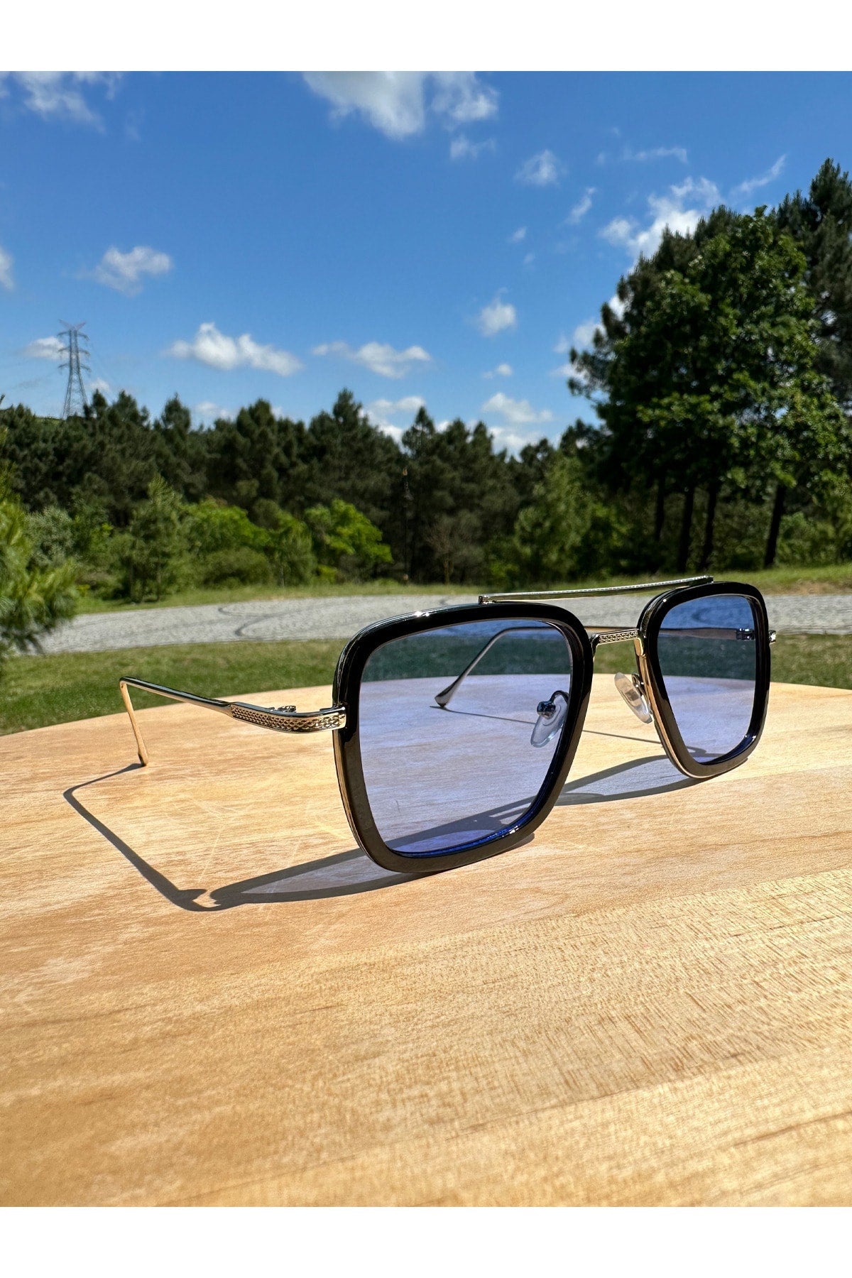 Vision Glasses Tony Stark Model Unisex Sunglasses