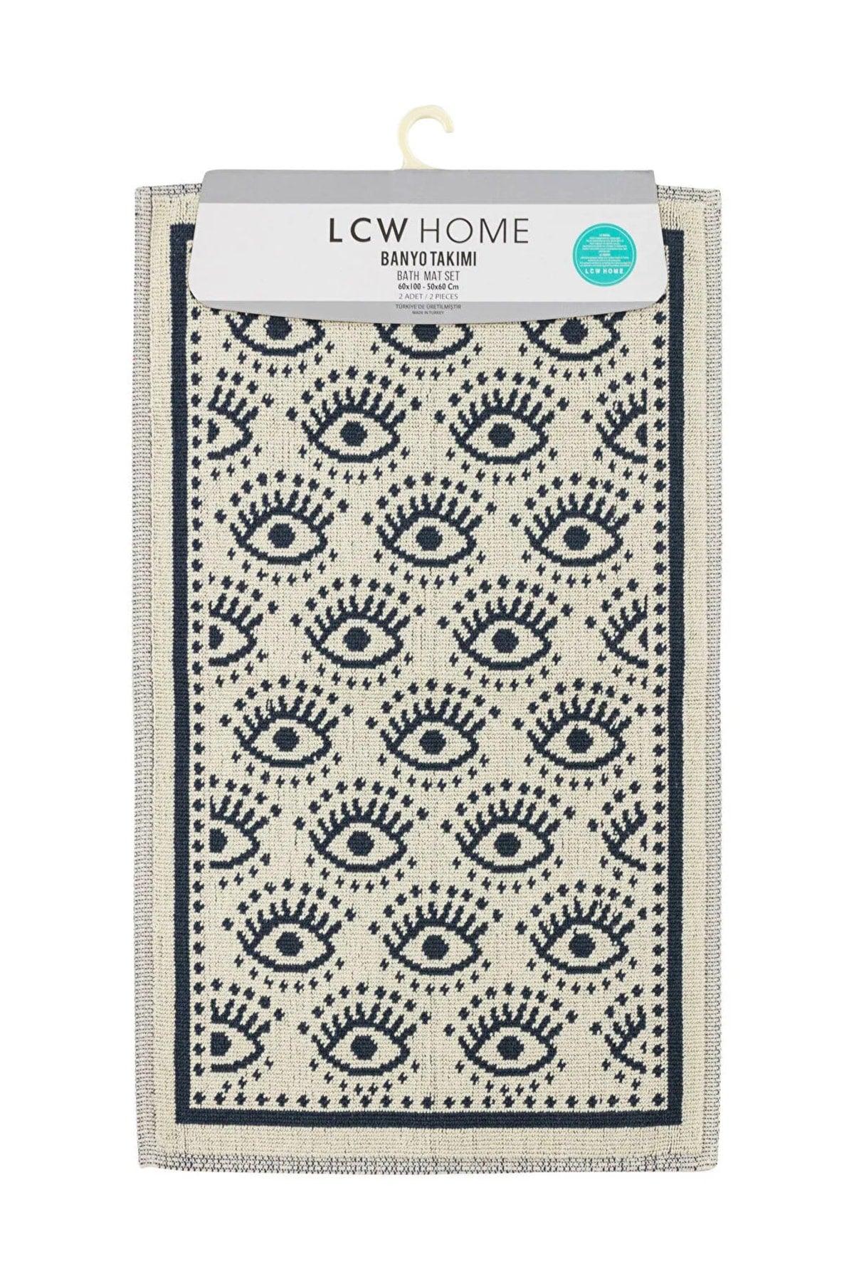 Eye Pattern Bath Mat 2 Pack 60x100 cm - Swordslife