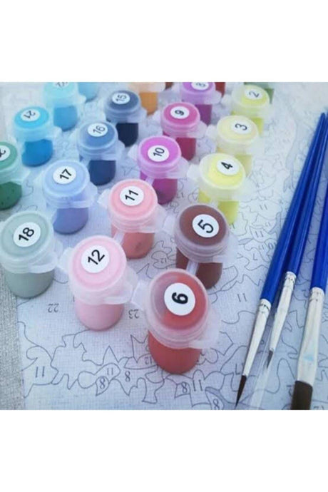 Colorful Horse Color by Number Coloring Set with Pulley - Swordslife