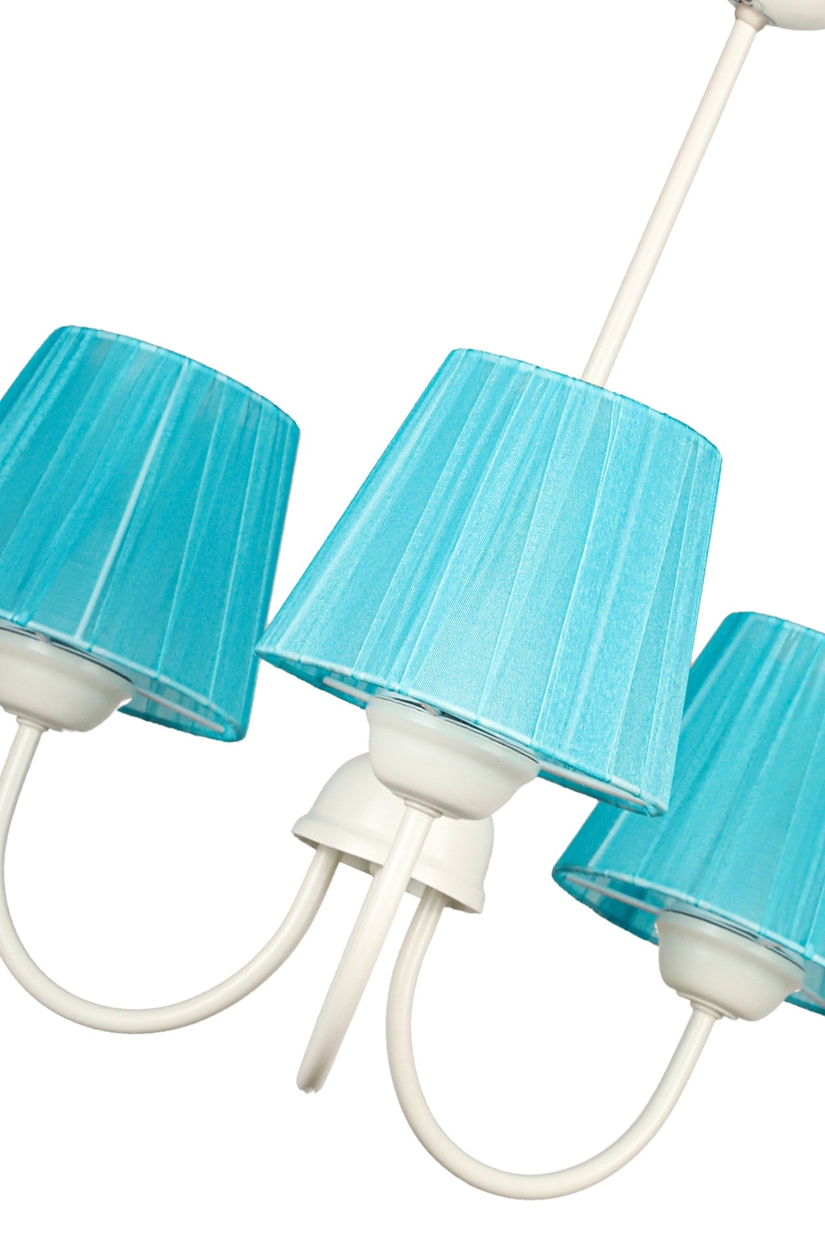 Ova 3Rd Chandelier White Turquoise Hat