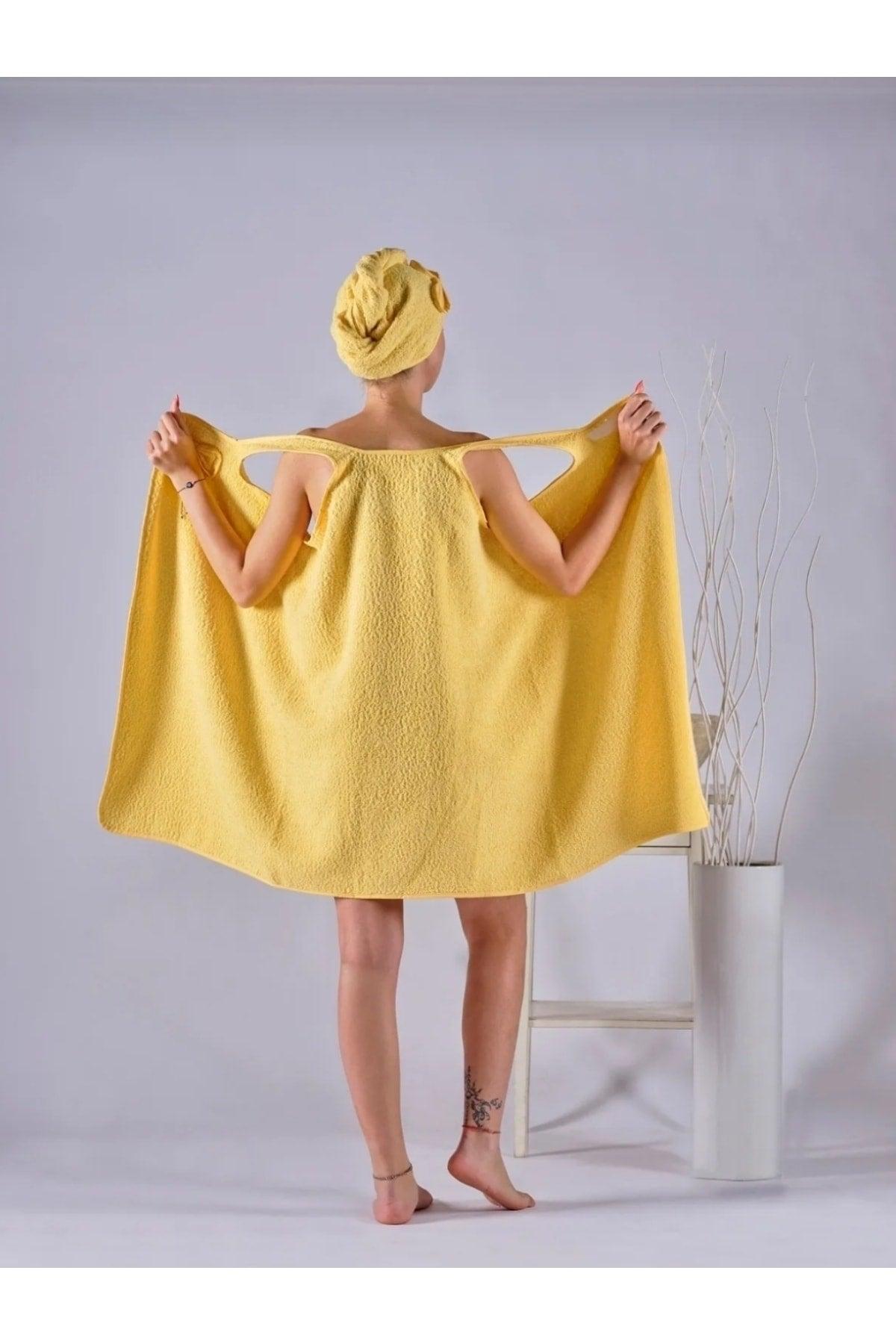 Hanging Bathrobe And Towel Bonnet | Bathrobe Set | Sauna Set | Beach Dress | Dressing gown - Swordslife